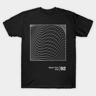 Aphex Twin - Xtal / Minimalist Style Graphic Design T-Shirt